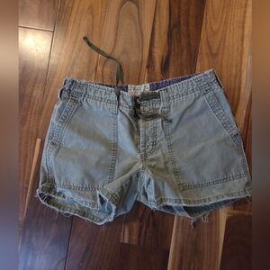 Vintage Abercrombie & Fitch Olive Cargo Shorts Y2K